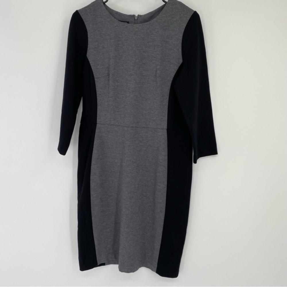 Talbots Gray and Black Career Dress Size 8P